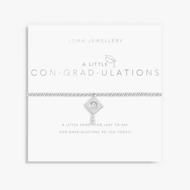 Con-Grad-Ulations Silver 17.5cm Stretch Bracelet 6068 Joma Jewellery