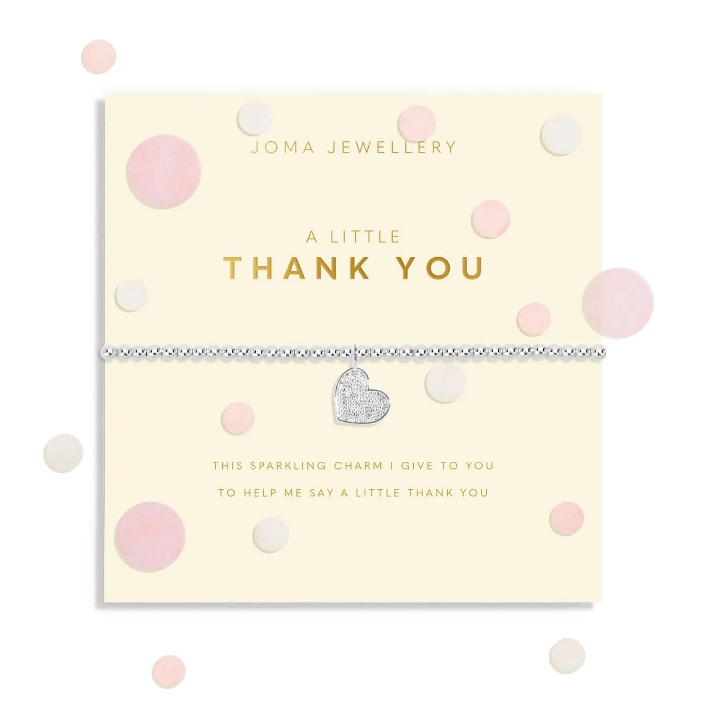 Confetti A Little thank You Silver Plated Bracelet 8548 Joma Jewellery