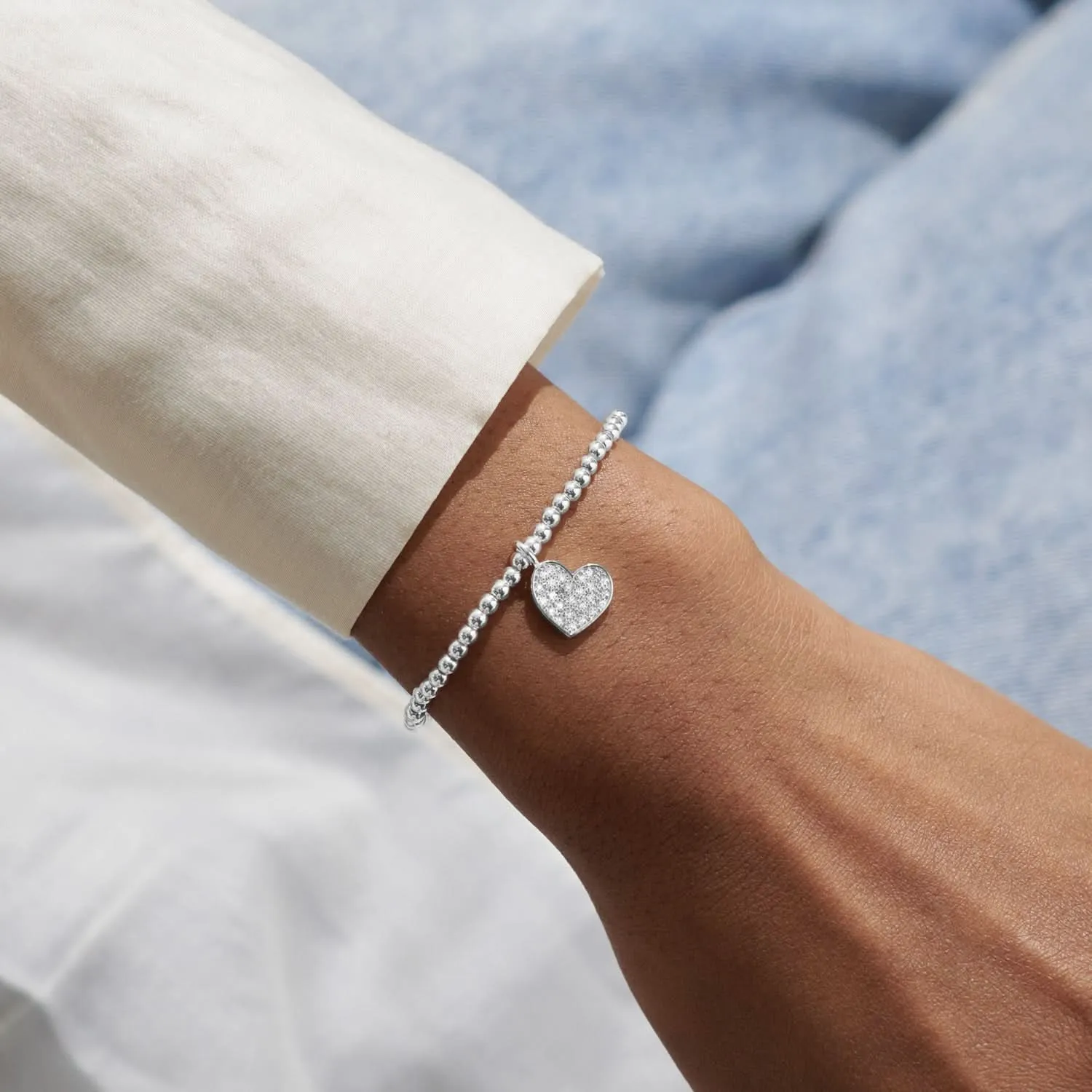 Confetti A Little thank You Silver Plated Bracelet 8548 Joma Jewellery