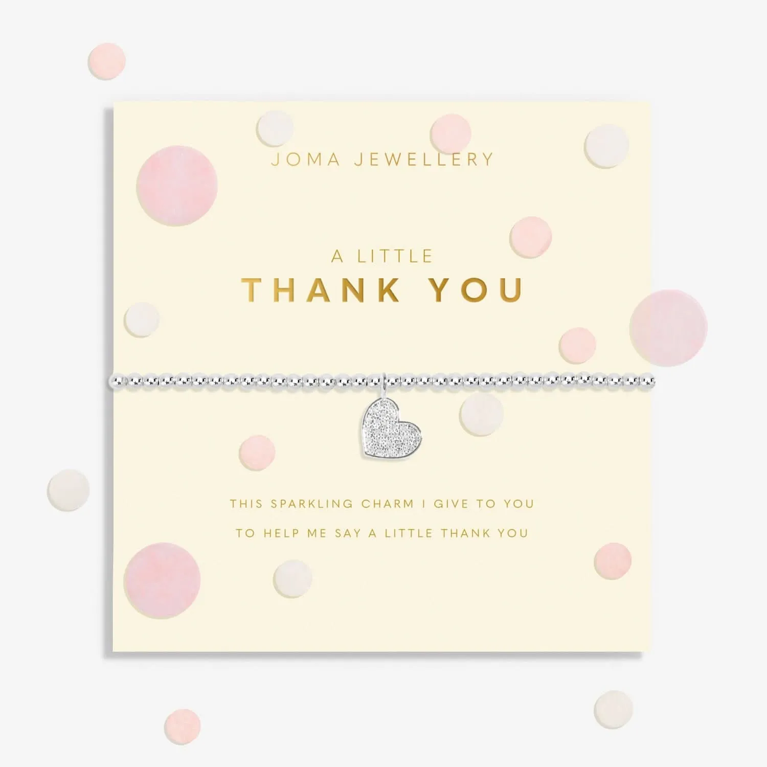 Confetti A Little thank You Silver Plated Bracelet 8548 Joma Jewellery