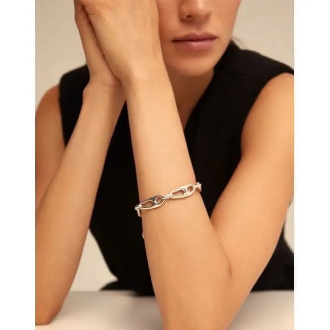 Connected Silver Metal Bracelet Unode50 Jewelry And Accessories