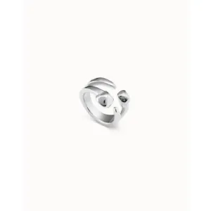 Connected Silver Metal Ring Unode50 Jewelry And Accessories