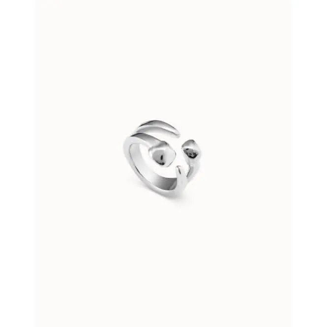 Connected Silver Metal Ring Unode50 Jewelry And Accessories