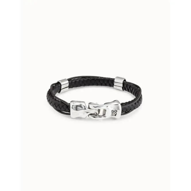 Crossing Silver Leather Bracelet Unode50 Jewelry And Accessories