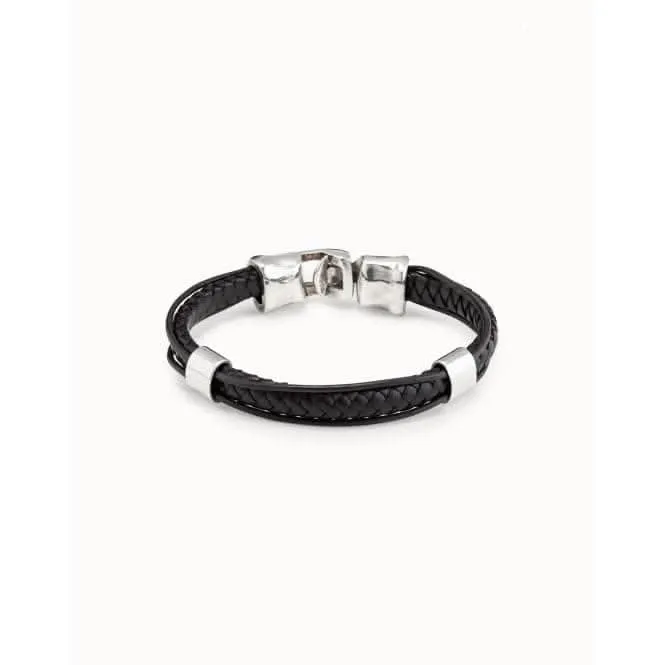Crossing Silver Leather Bracelet Unode50 Jewelry And Accessories