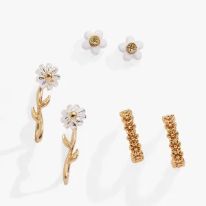Daisy Earring Set of 3