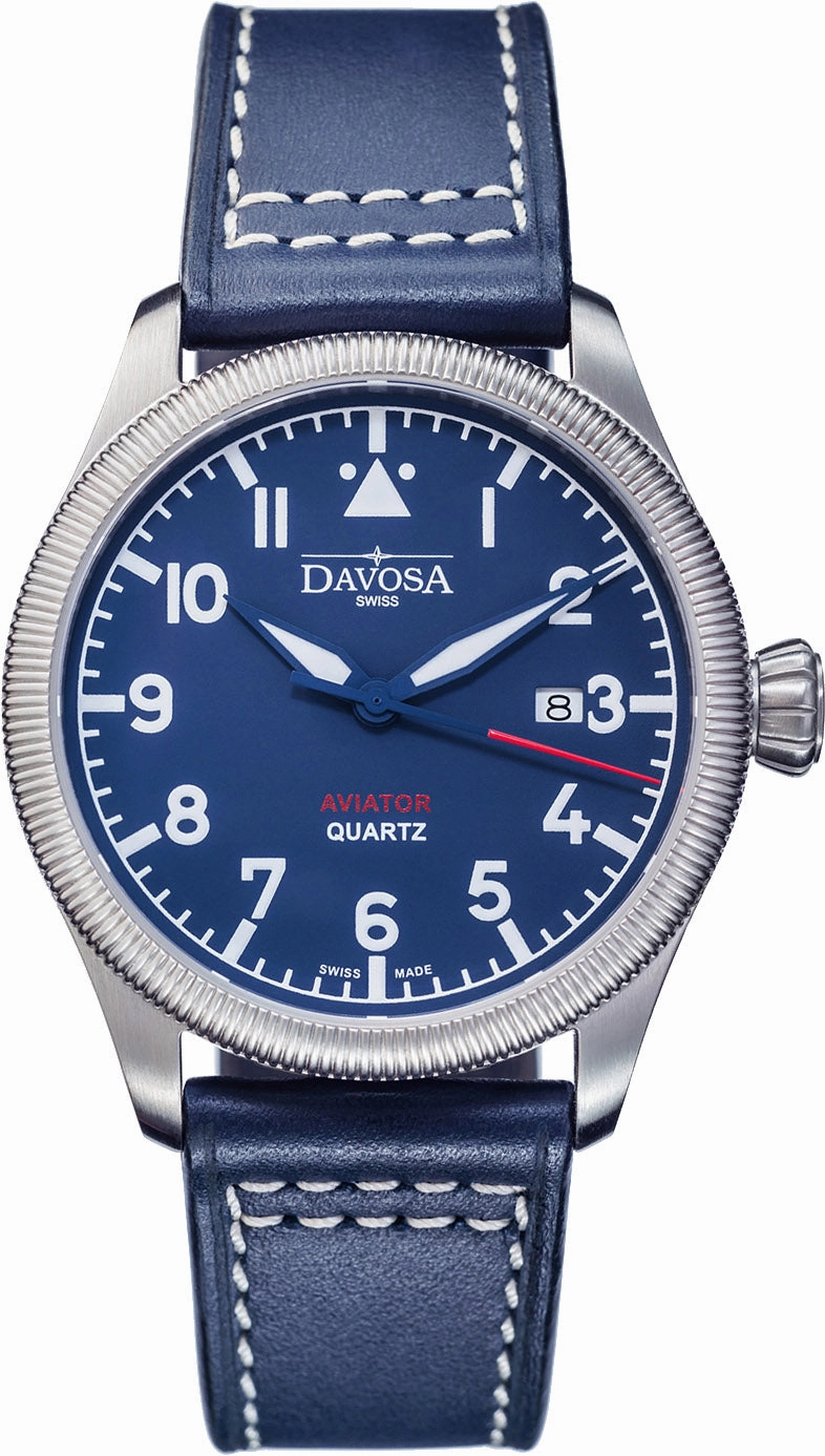 Davosa Watches Davosa Aviator Quartz Blue Watch