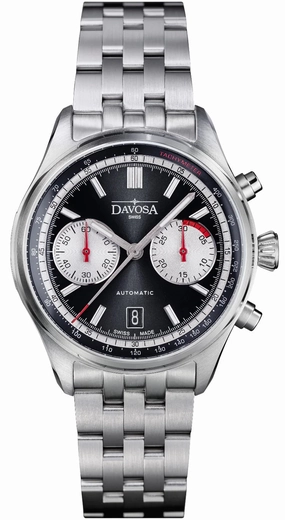 Davosa Watches Davosa Newton Pilot Rally Black Bracelet Limited Edition Watch
