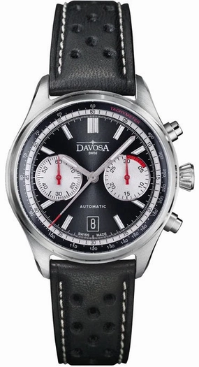 Davosa Watches Davosa Newton Pilot Rally Chronograph Black Limited Edition Watch
