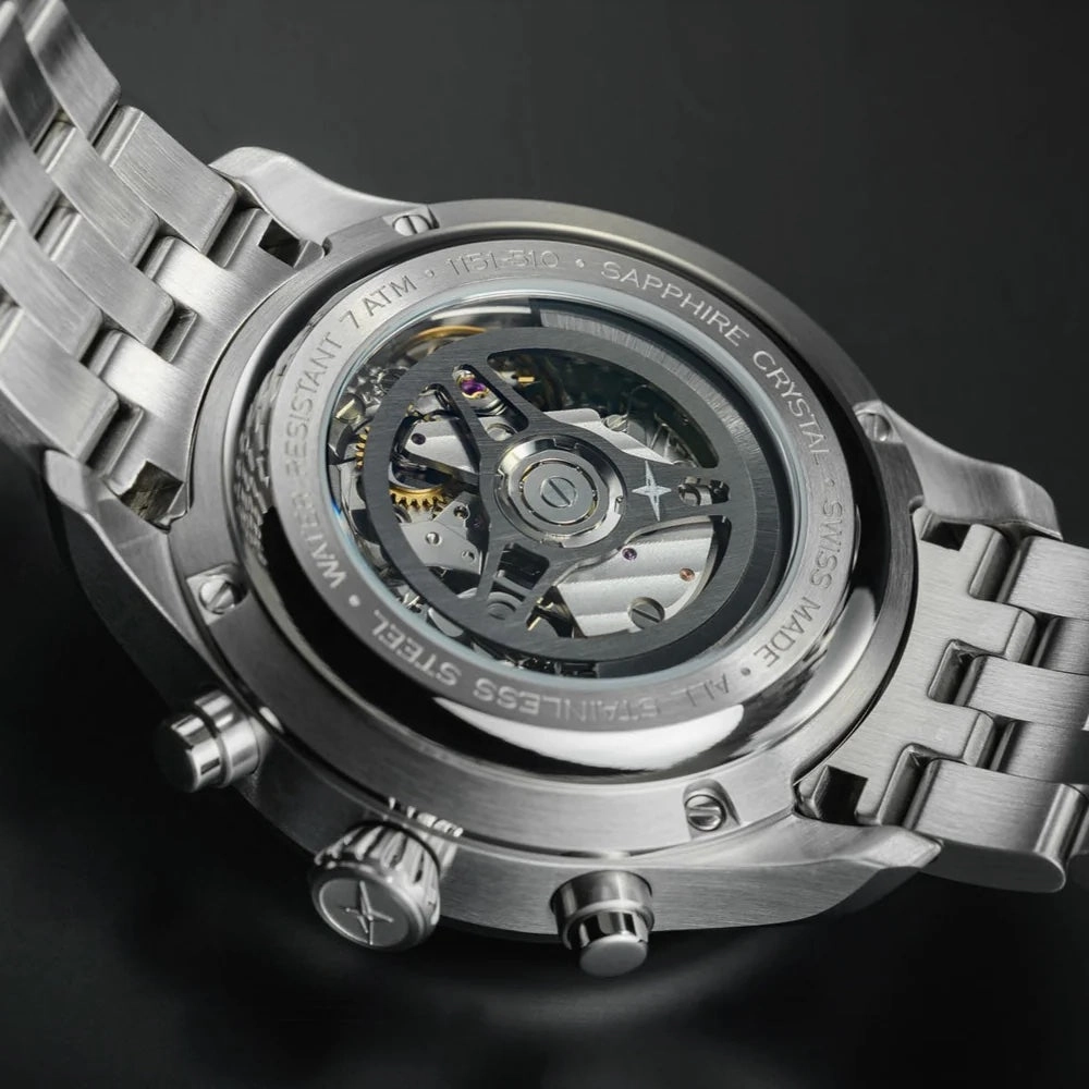 Davosa Watches Davosa Newton Pilot Rally Silver Bracelet Limited Edition Watch