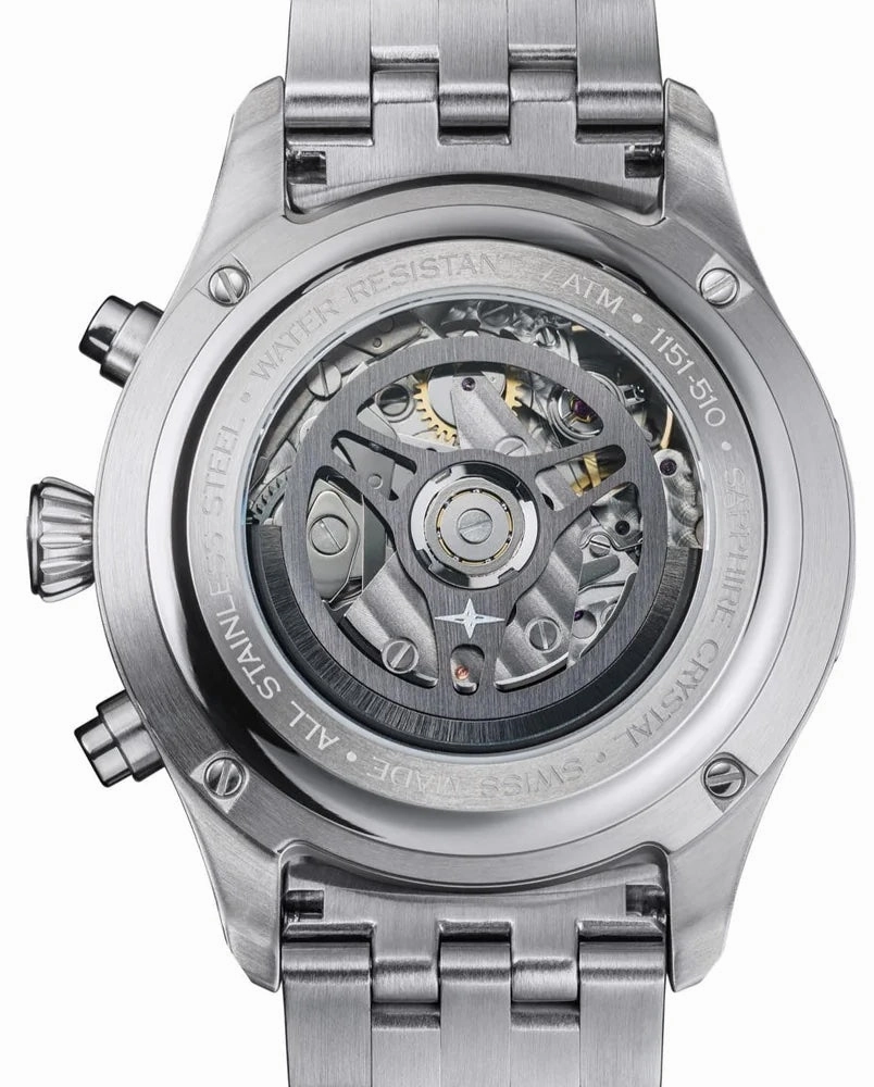 Davosa Watches Davosa Newton Pilot Rally Silver Bracelet Limited Edition Watch