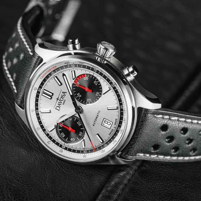 Davosa Watches Davosa Newton Pilot Rally Silver Limited Edition Watch