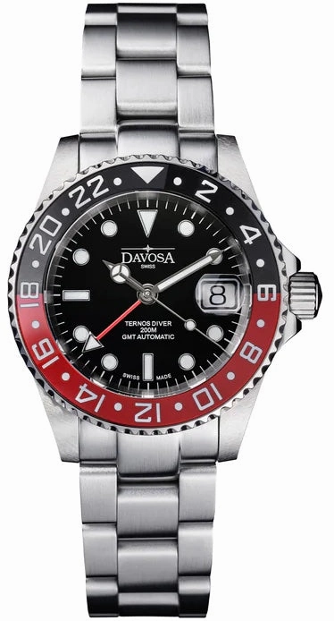 Davosa Watches Davosa Ternos Ceramic GMT Tri Bracelet Watch
