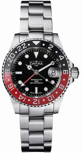 Davosa Watches Davosa Ternos Ceramic GMT Tri Bracelet Watch