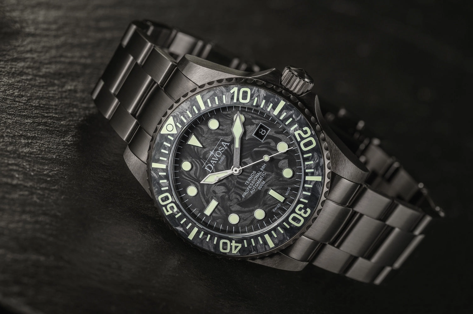 Davosa Watches Davosa Ternos Professional 68h Carbon Limited Edition Watch