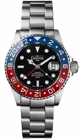 Davosa Watches Davosa Ternos Professional GMT Tri Bracelet Watch