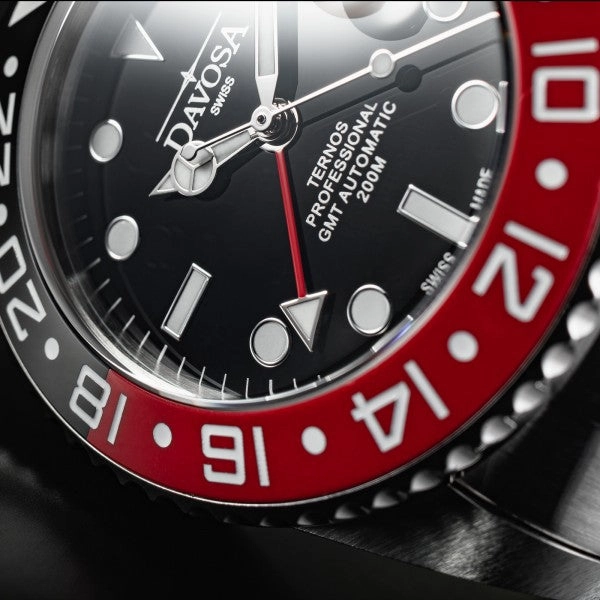 Davosa Watches Davosa Ternos Professional GMT Tri Bracelet Watch
