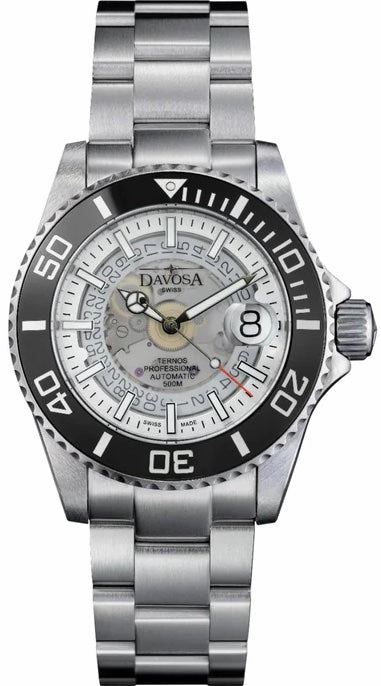 Davosa Watches Davosa Ternos Professional Nebulous Automatic Misty White Watch