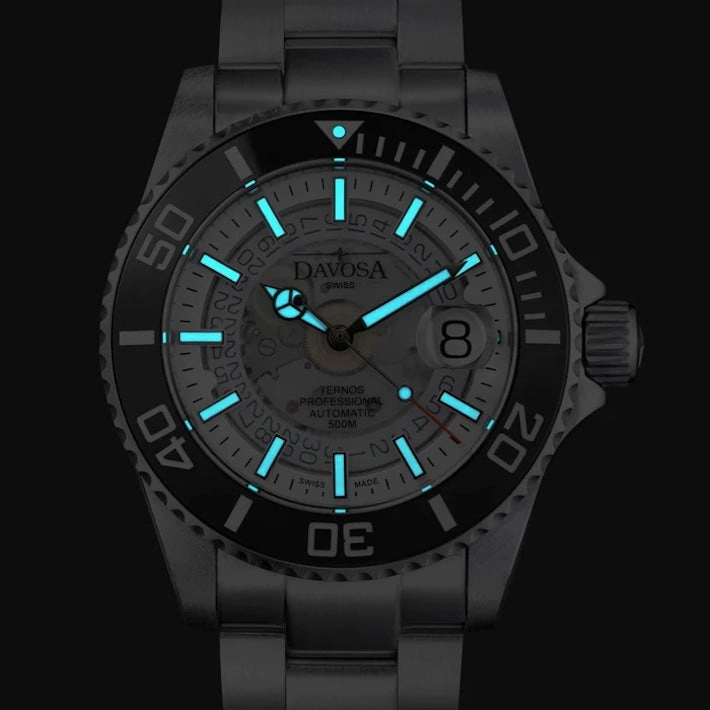 Davosa Watches Davosa Ternos Professional Nebulous Automatic Misty White Watch