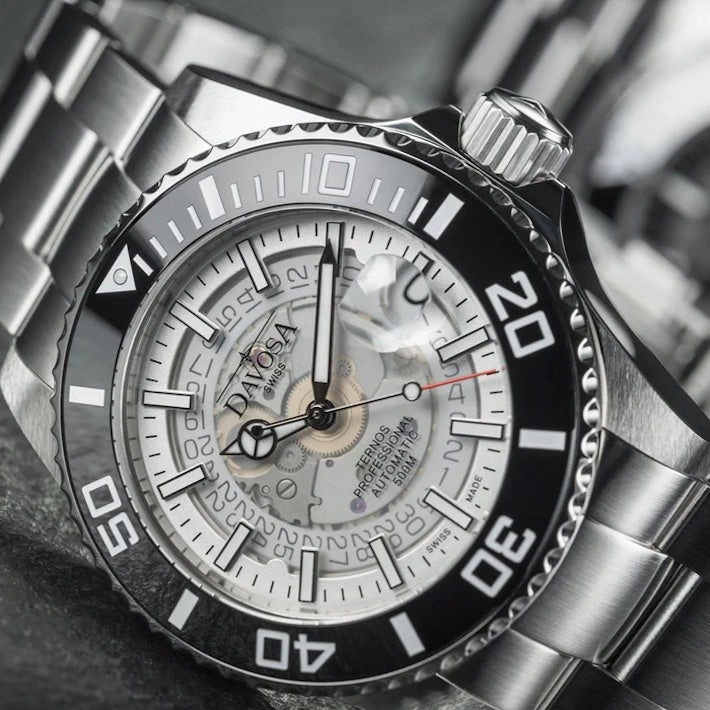 Davosa Watches Davosa Ternos Professional Nebulous Automatic Misty White Watch