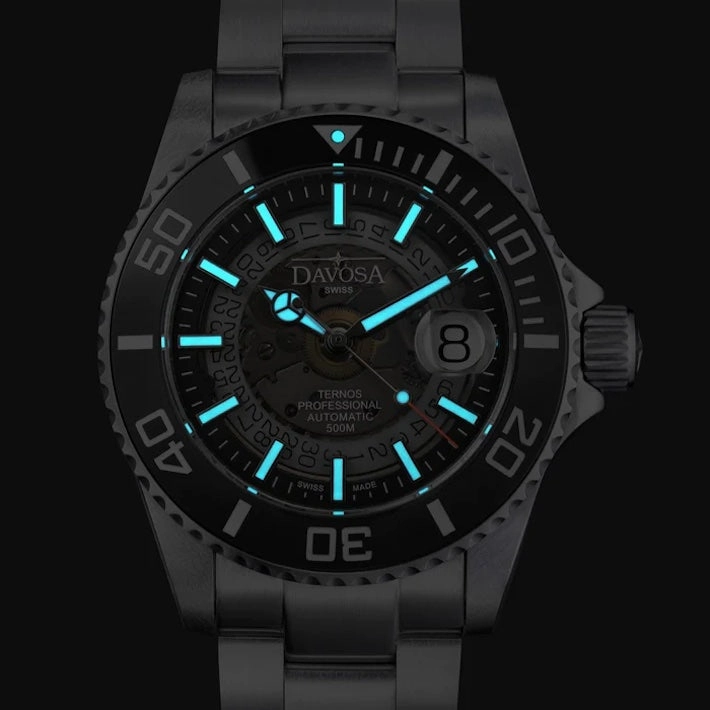 Davosa Watches Davosa Ternos Professional Nebulous Automatic Smoke Black Watch