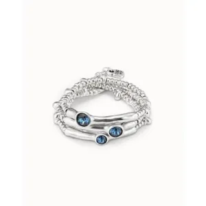 Delirium Blue Metal Faceted Crystal Bracelet Unode50 Jewelry And Accessories