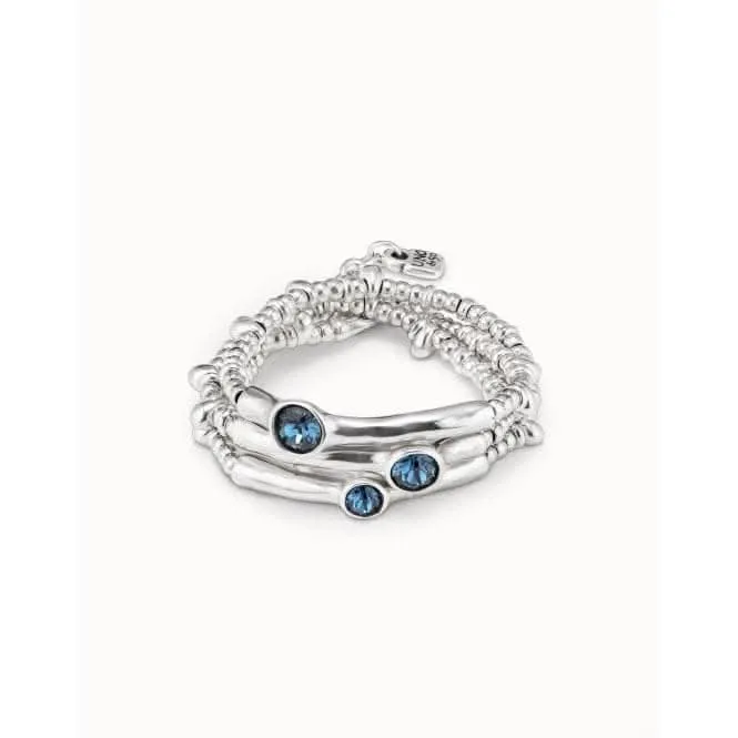 Delirium Blue Metal Faceted Crystal Bracelet Unode50 Jewelry And Accessories