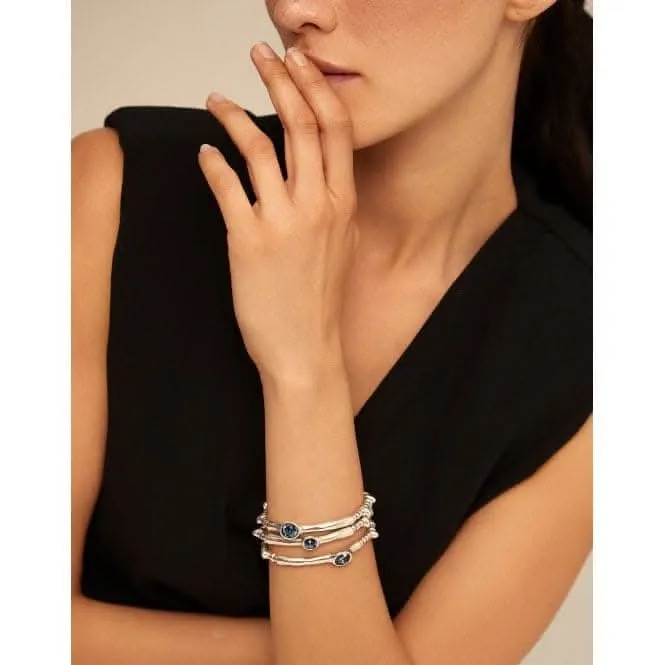 Delirium Blue Metal Faceted Crystal Bracelet Unode50 Jewelry And Accessories