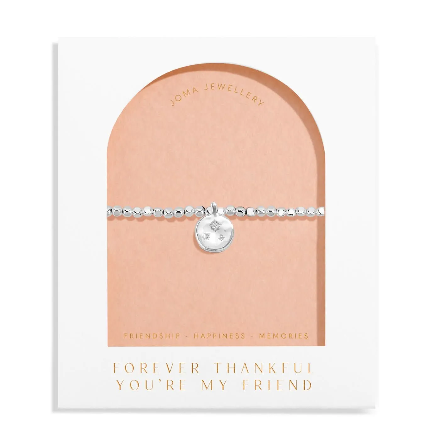 Dolce Vita Forever thankful You're My Friend Silver Plated Bracelet 8497 Joma Jewellery
