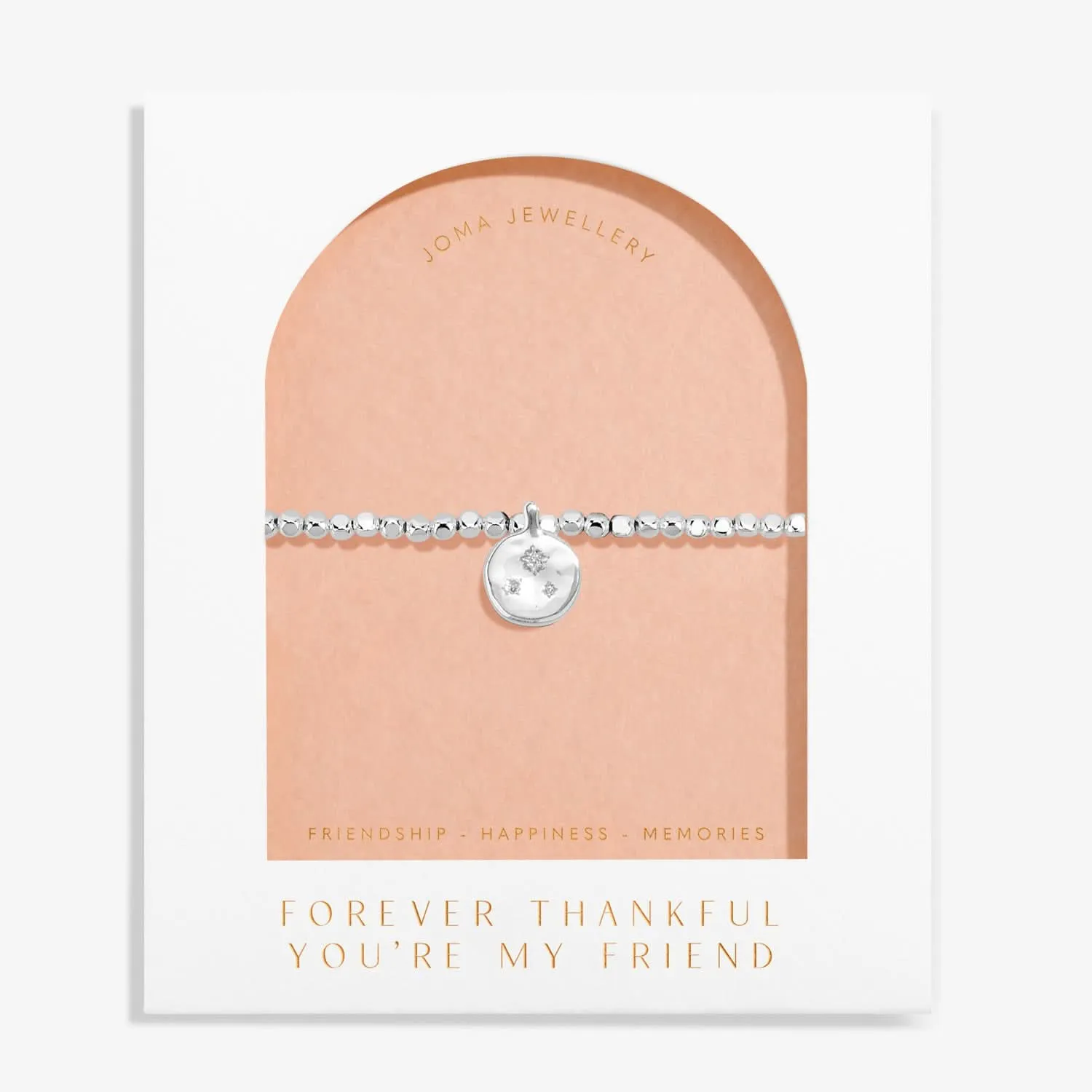Dolce Vita Forever thankful You're My Friend Silver Plated Bracelet 8497 Joma Jewellery