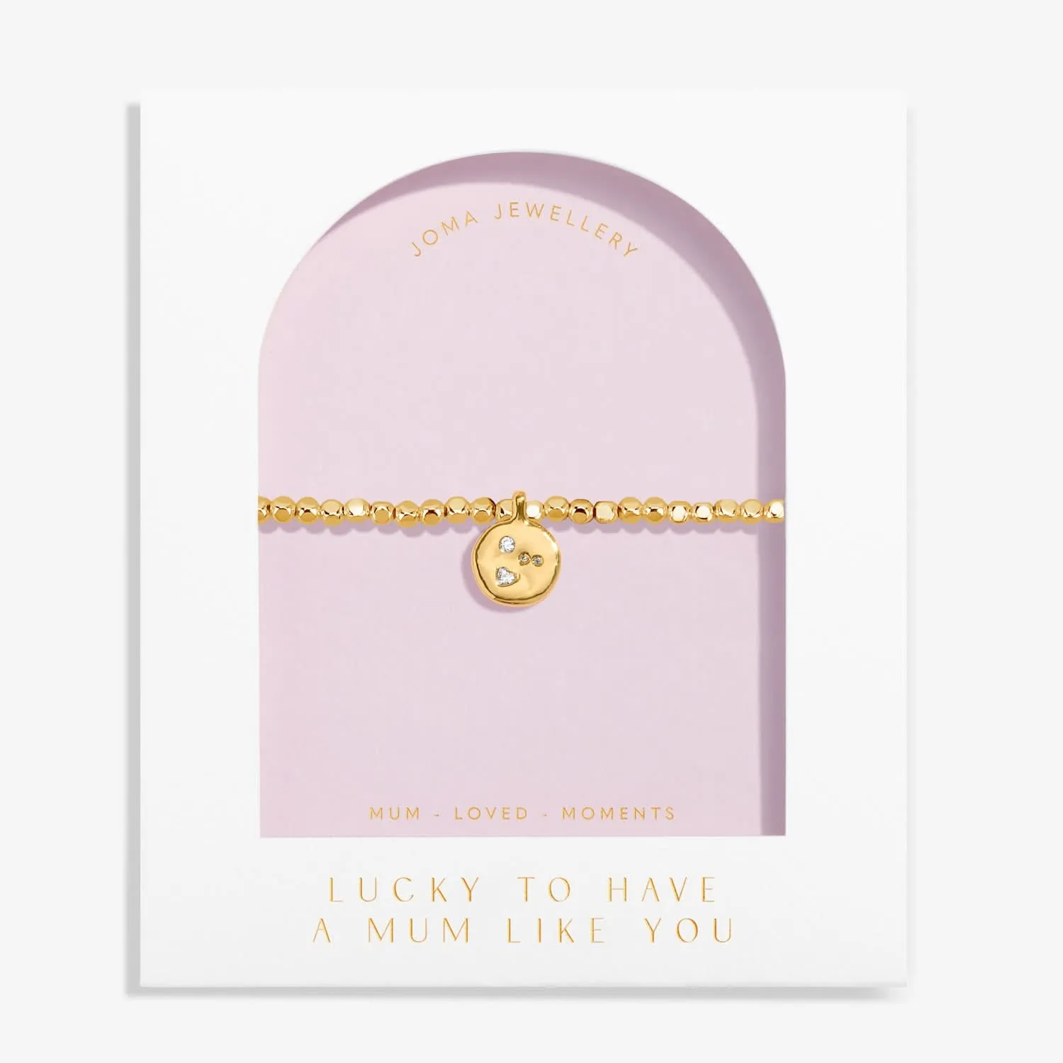 Dolce Vita Lucky To Have A Mum Like You Gold Plated Bracelet 8504 Joma Jewellery