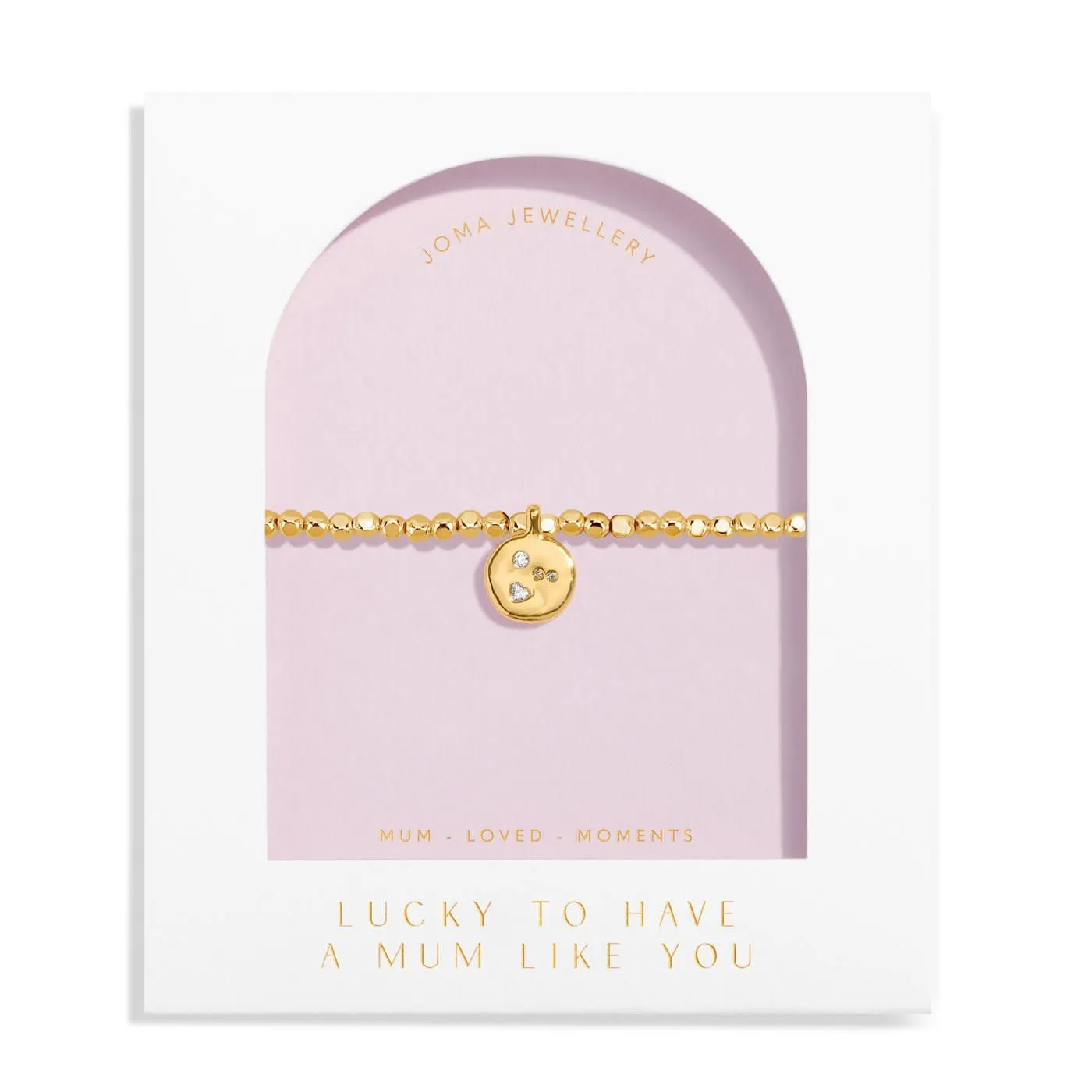 Dolce Vita Lucky To Have A Mum Like You Gold Plated Bracelet 8504 Joma Jewellery