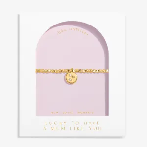 Dolce Vita Lucky To Have A Mum Like You Gold Plated Bracelet 8504 Joma Jewellery