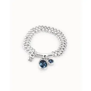 Eclipse Blue Metal Faceted Crystal Bracelet Unode50 Jewelry And Accessories