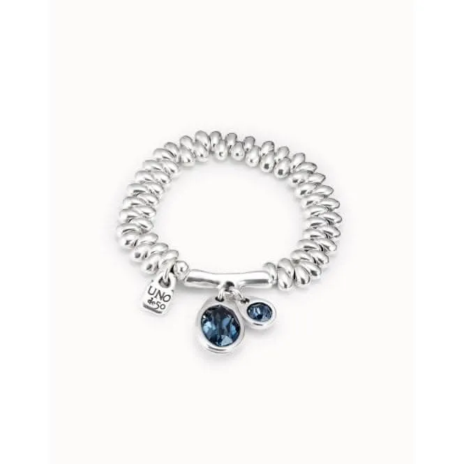 Eclipse Blue Metal Faceted Crystal Bracelet Unode50 Jewelry And Accessories