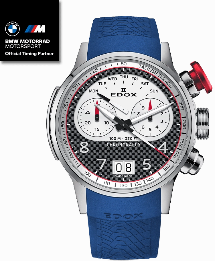 Edox Watches Edox Chronorally Chronograph BMW Limited Ediiton Watch