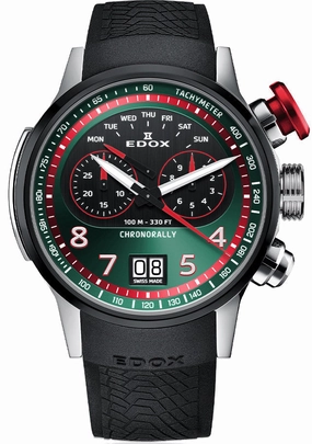 Edox Watches Edox Chronorally Chronograph Titanium Watch