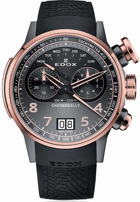 Edox Watches Edox Chronorally Chronograph Titanium Watch
