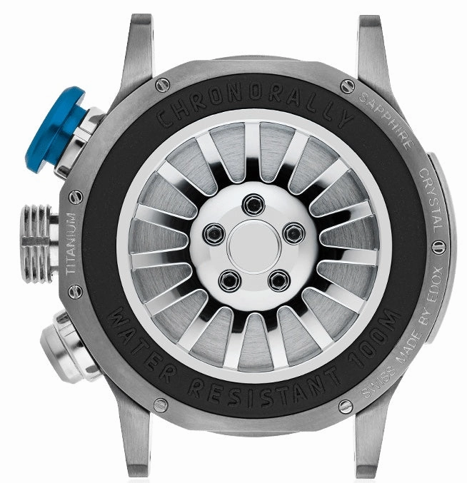 Edox Watches Edox Chronorally Chronograph Titanium Watch