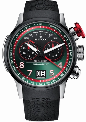Edox Watches Edox Chronorally Chronograph Titanium Watch