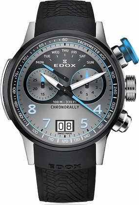 Edox Watches Edox Chronorally Chronograph Titanium Watch