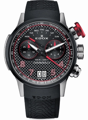 Edox Watches Edox Chronorally Chronograph Titanium Watch