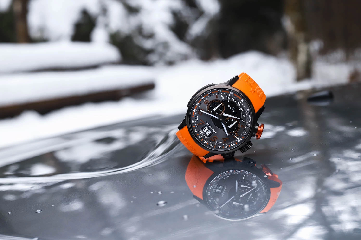 Edox Watches Edox Chronorally Chronograph Watch