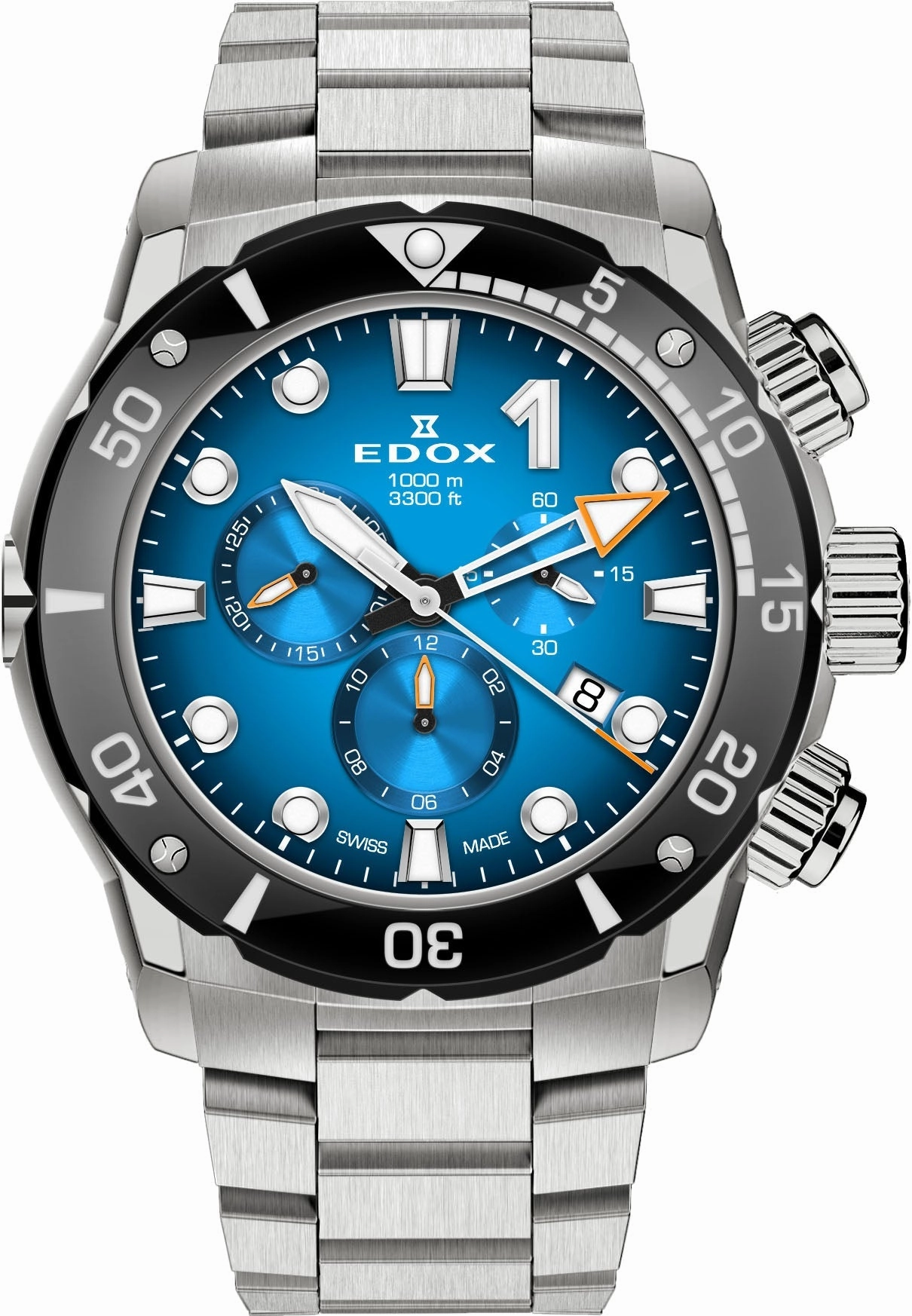 Edox Watches Edox CO-1 Chrono Quartz Titanium Mens Watch