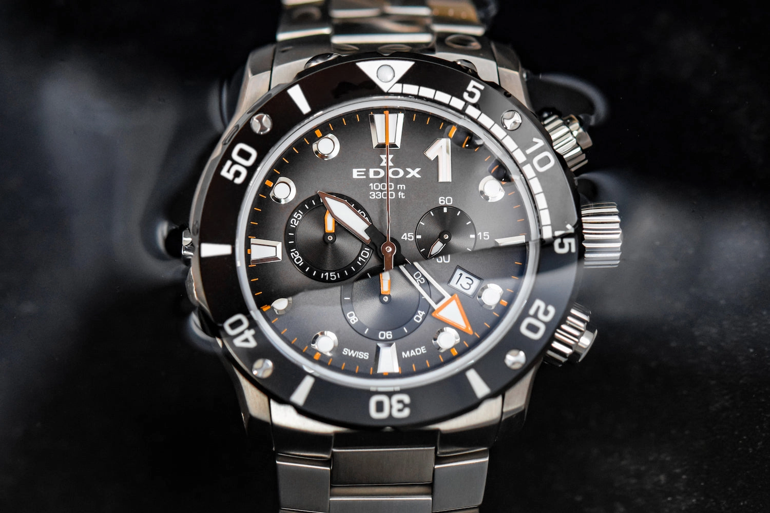 Edox Watches Edox CO-1 Chrono Quartz Titanium Watch
