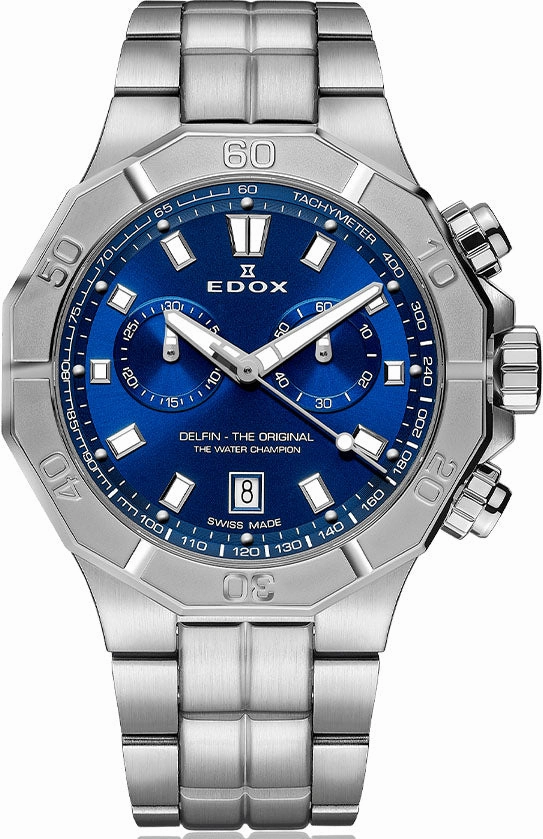 Edox Watches Edox Delfin The Original Chronograph Mens Watch