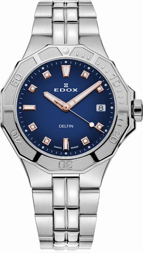 Edox Watches Edox Delfin The Original Lady Quartz 3 Hands Special Edition Watch