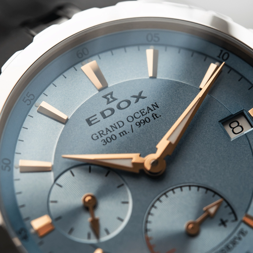 Edox Watches Edox Grand Ocean Power Reserve Small Second Watch