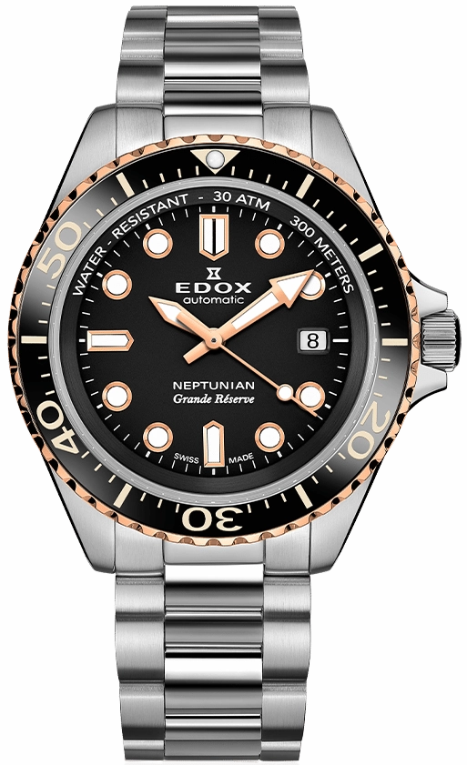 Edox Watches Edox Neptunian Grande Reserve Black Watch