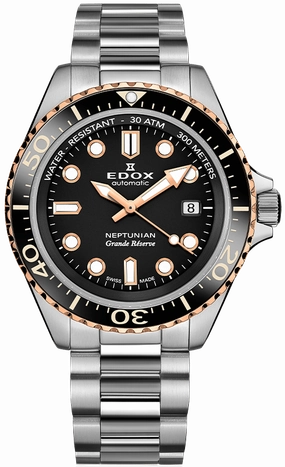 Edox Watches Edox Neptunian Grande Reserve Black Watch